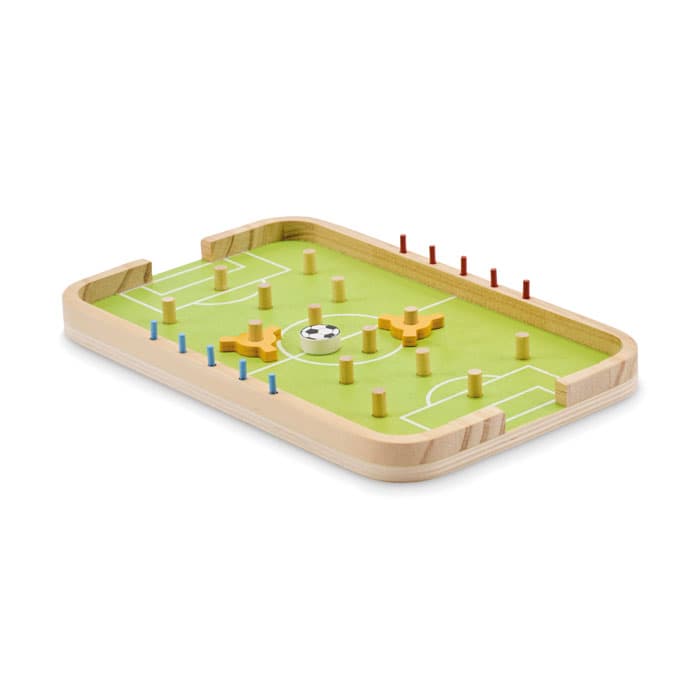 Jogo de futebol em madeira